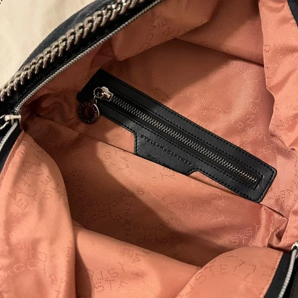 Stella McCartney Blue Falabella Backpack Bag Purse